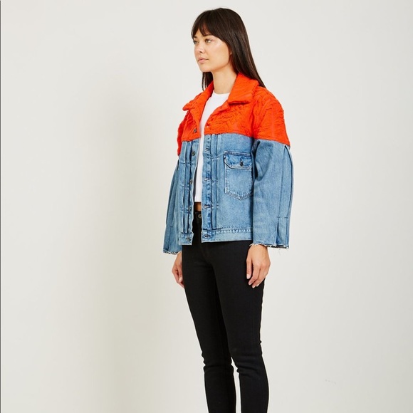 Levi’s Made & Crafted Native Mixed Media Trucker Jacket - Picture 13 of 17